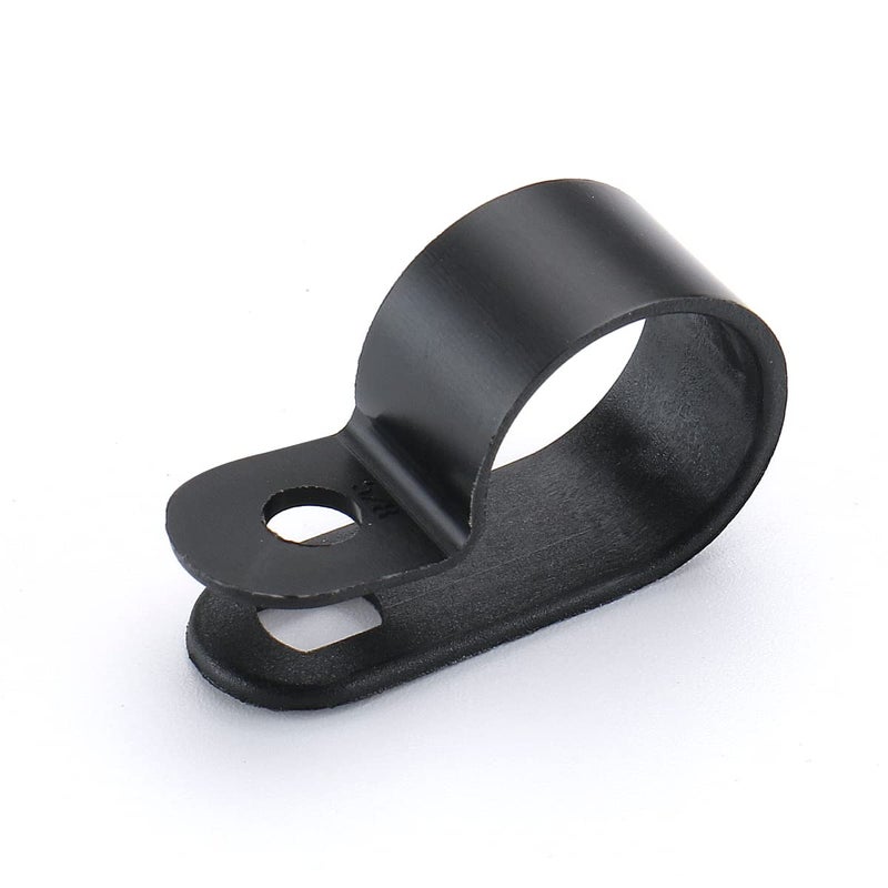 Baomain RType Cable Clamp 58 Inch Black UC4 Pack of 50