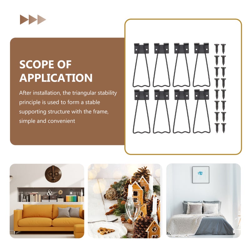 1 Set Easel Back Bracket Easel Back Stands Photo Frame Back Supports Picture Frame Holders - Image 1