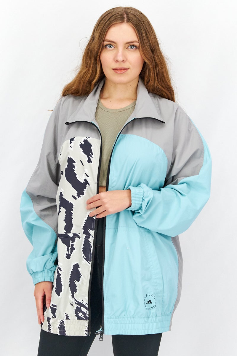 Adidas جاكيت رياضي بطبعة حيوانات من أديداس بواسطة ستيلا مكارتني للنساء، متعدد الألوان - Image 2