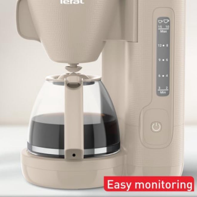 T-fal TEFAL Filter Coffee Machine | Morning 1.25 L Filter Coffee Maker with Permanent Filter | Swivel Filter Holder with Ergonomic Handle | Large Water Tank | 2 Years Warranty |CM2M1B27 - Image 2