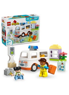 LEGO LEGO DUPLO Ambulance & Driver 10447 Building Set (19 Pieces)  - Image 1