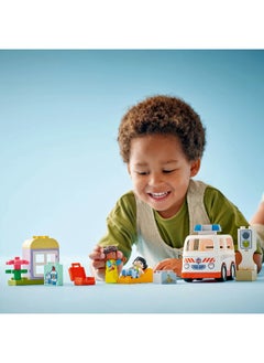LEGO LEGO DUPLO Ambulance & Driver 10447 Building Set (19 Pieces)  - Image 3