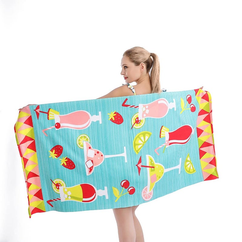 Beach Towel Microfiber Beach Towels Sand Free Quick Dry Lightweight Cute Fruit Travel Towels 3060 inch Beach Towels for Kids Women Men Pool Swim Beach Essentials Accessories