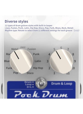 PockDrum Drum & Loop Guitar Effect Pedal 3 Modes 11 Drum Styles 11 Rhythm Types Built-in Looper Max. 20min Recording Unlimited Dub Tracks Tap Tempo - pzsku/Z528D97227CA03F25D4C1Z/45/_/1731556166/f1b4b094-8256-48e2-bb7d-52bb5b6035cd