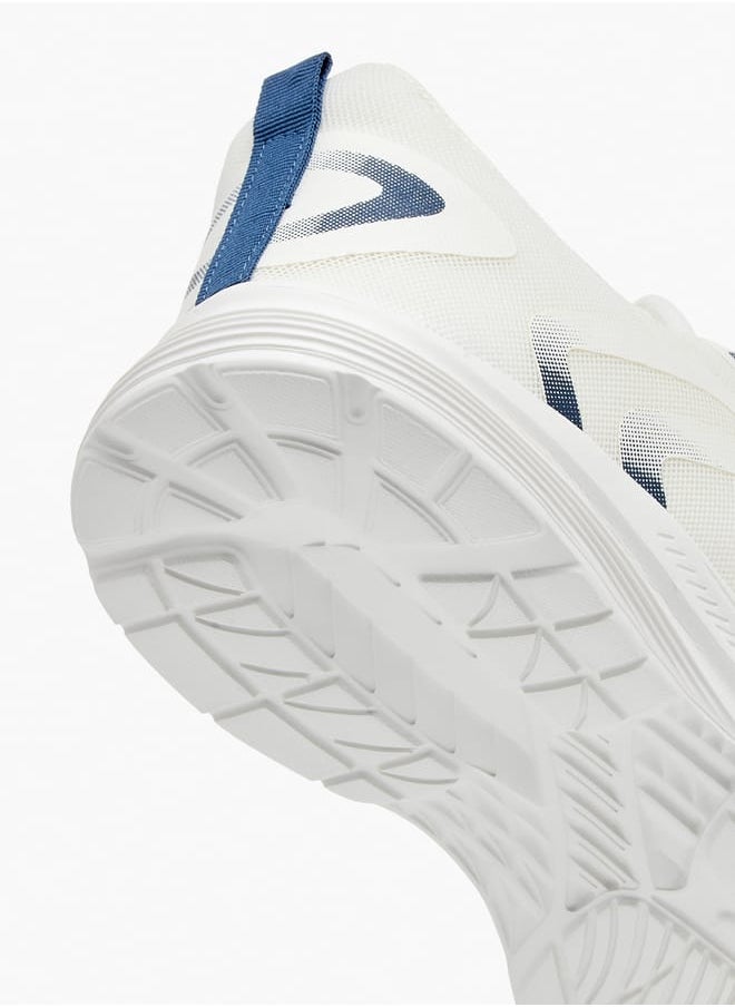 Men Logo Print Sports Shoes with Lace-up Closure