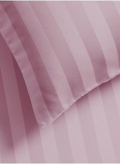 Master Home Textile Single Microfiber Sheet Set,  Single Size 2 Pieces, Hotel Stripes Design  - Image 4