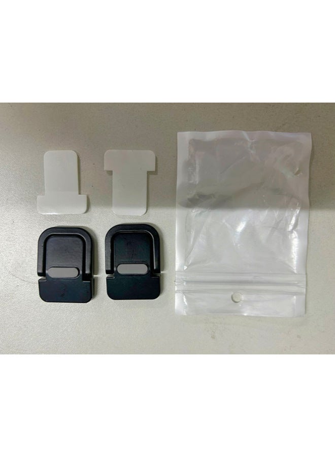 Invisible Computer Back Sticker Laptop Stand Aluminum Alloy Mini Desktop Heightening Convenient Foldableing Keyboard Bracket-Color:Two Pieces Of One-speed Back Stickers