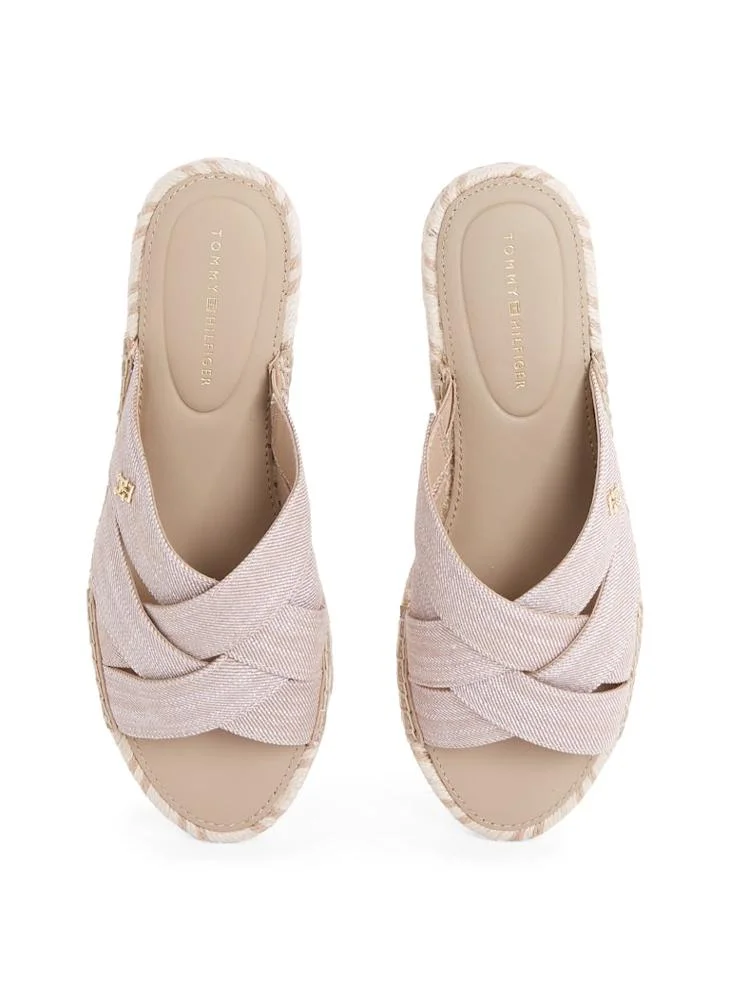 TOMMY HILFIGER CHAMBRAY ESPADRILLE MULES