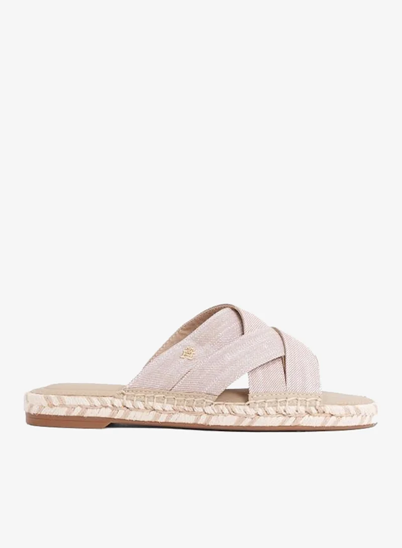 CHAMBRAY ESPADRILLE MULES