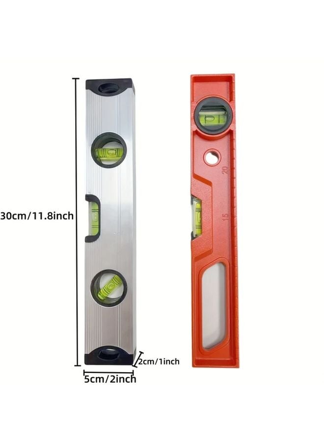 Adjustable Bubble Level with Strong Magnetic Aluminum Alloy Precision Measuring Ruler - Image 4