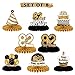 LINGTEER Happy 82nd Birthday Table Honeycomb Centerpieces Cheers to 82nd Birthday 82 Years Old Party Table Decorations Gift Sign - Image 3