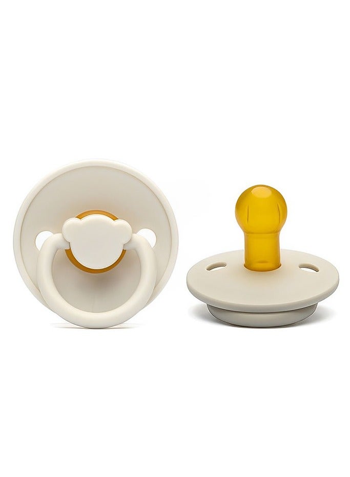 2 Pieces Portable Natural Latex Pacifier,Baby 0-12 Months - Image 3