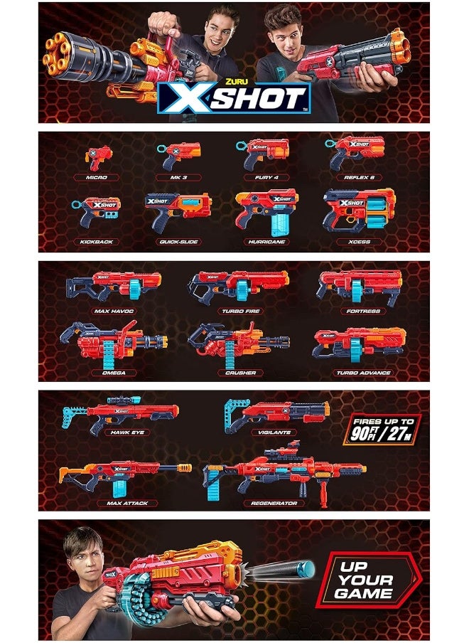 Zuru X-Shot Excel Fury-4 Air Pocket - Action Aiming Game For Kids, Teen, Adults Boys & Girls, Outdoor Holiday Activities, Gifts For Kids Ages 8+  - Image 3