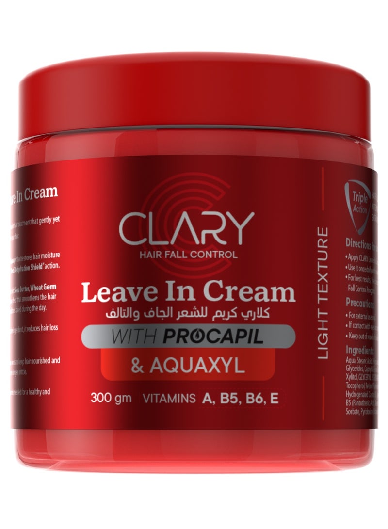 Clary Hair Fall Control Shampoo 300 ml + Leave In Cream 300 ml - Image 3