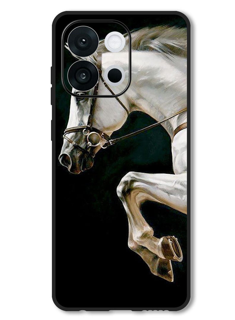 Theodor Case Compatible with OnePlus 13T 6.32 Inch Protection Shockproof Bumper Cover Horse Running - Image 1