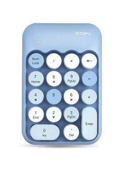 MOFii Wireless Numeric Keyboard Blue/White  - Image 1