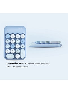 MOFii Wireless Numeric Keyboard Blue/White  - Image 3