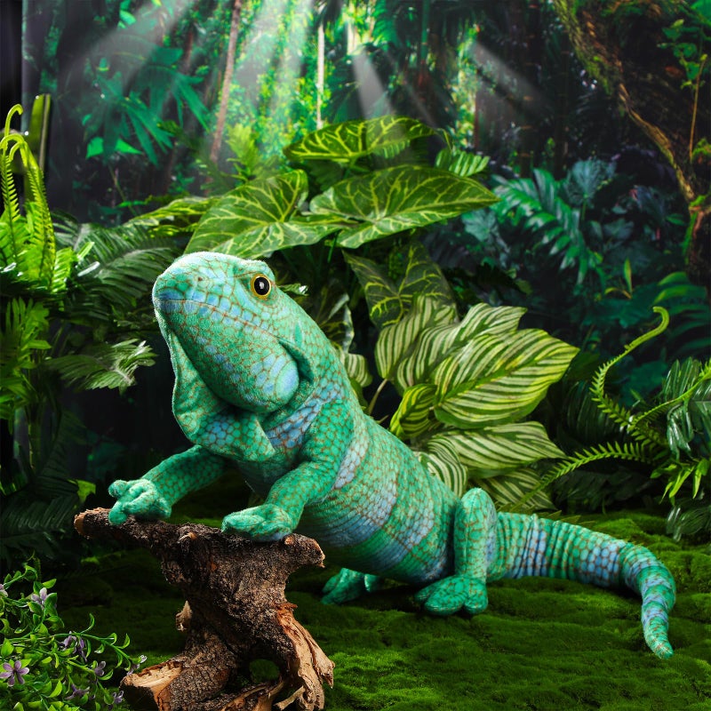 Syhood Lizard Stuffed Animals 37.4'' Realistic Plush Toy Lizard Toy Soft Plush Reptile Gift for Boys Girls Animal Lovers Birthday Easter(Iguana) - Image 2
