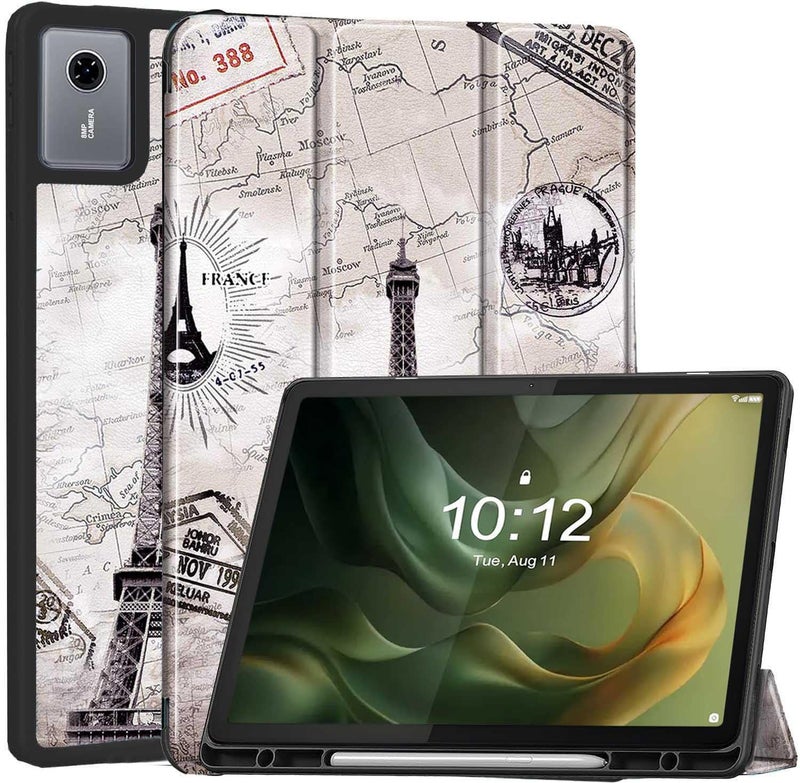 ProElite Cover for Motorola Pad 60 Neo 11 inch 2025 case Cover, Soft Flexible Flip Case Cover for Motorola Pad 60 Neo 11 inch 2025 with Pen Holder [Recoil Series] - Eiffel - Image 1