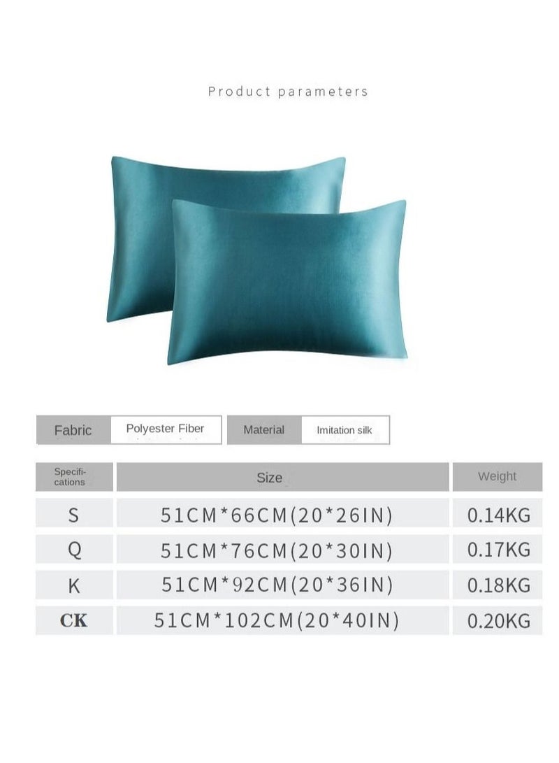 Y&D 2-Piece Simple Solid Colour Pillow Case Cover  - Image 2