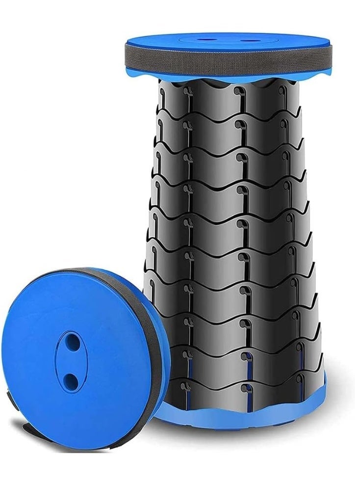Panvil Portable Outdoor Collapsible Stool – Adjustable Lightweight Retractable Plastic Seat for Camping, Picnic, Fishing, Hiking & Travel - Image 1