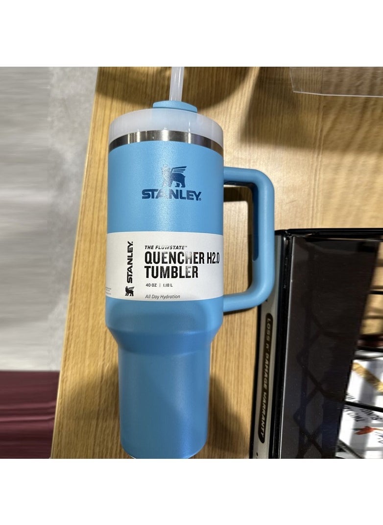Stanley - Stanley Quencher H2.0 FlowState Stainless Steel Vacuum Insulated Tumbler with Lid and Straw for Water, Iced Tea or Coffee, Smoothie and More 40oz/1200ml - Image 1