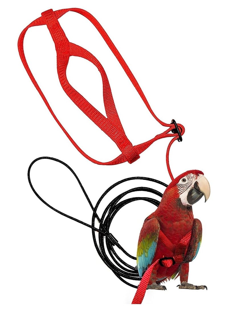 SYOSI Bird Training Leash Adjustable Parrot Flying Strap Rope Universal Flying Traction Lead Durable Outing Gadget Outdoor Training Toy for Birds - Image 2
