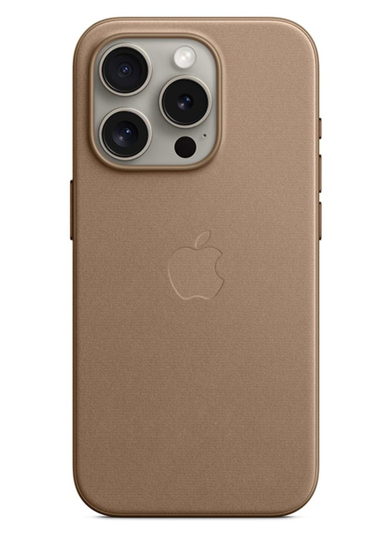 Apple iPhone 15 Pro FineWoven Case with MagSafe - Taupe - Image 1