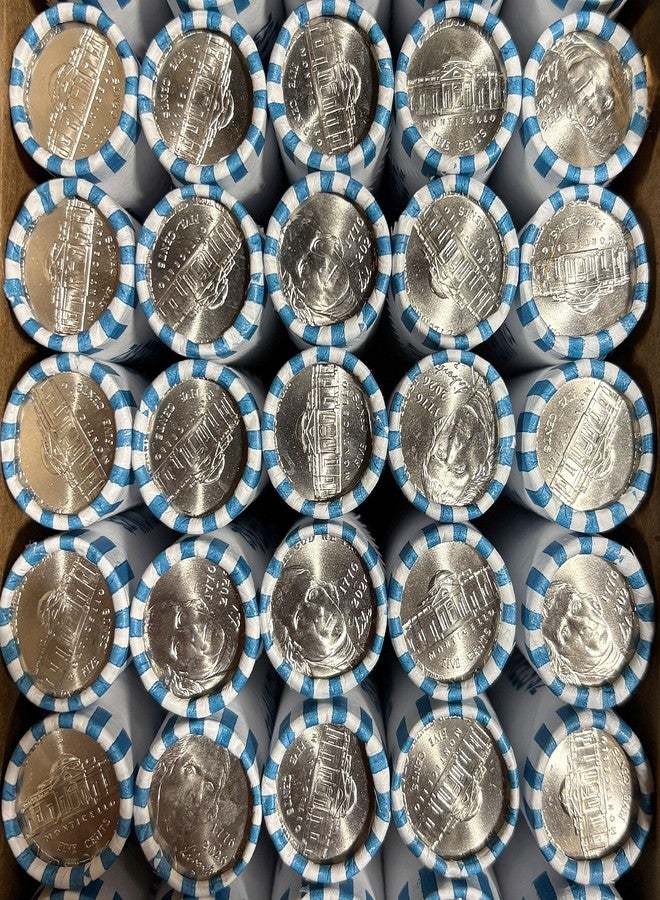 Merrick Mint 2026 Jefferson Liberty Nickel 1776-2026 America 250 Uncirculated Rolls Set - Both P & D Mint (Set of 2) - Image 3