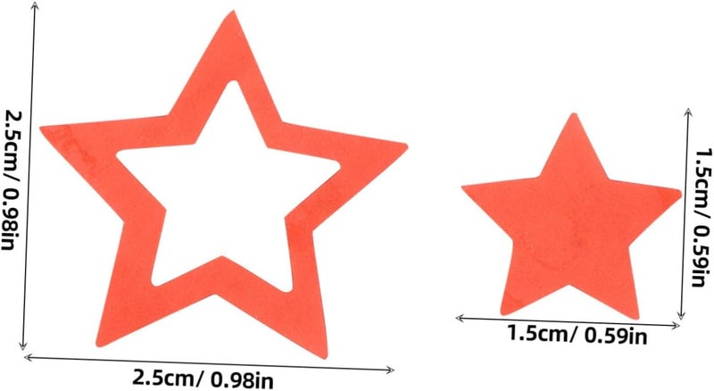 OUNONA Star Shaped Tanning Stickers 500 Pcs Self-Adhesive Body Decals Perforated Sunbathing Supplies for Women and Girls Multi-Purpose Tanning Bed Stickers - Image 2