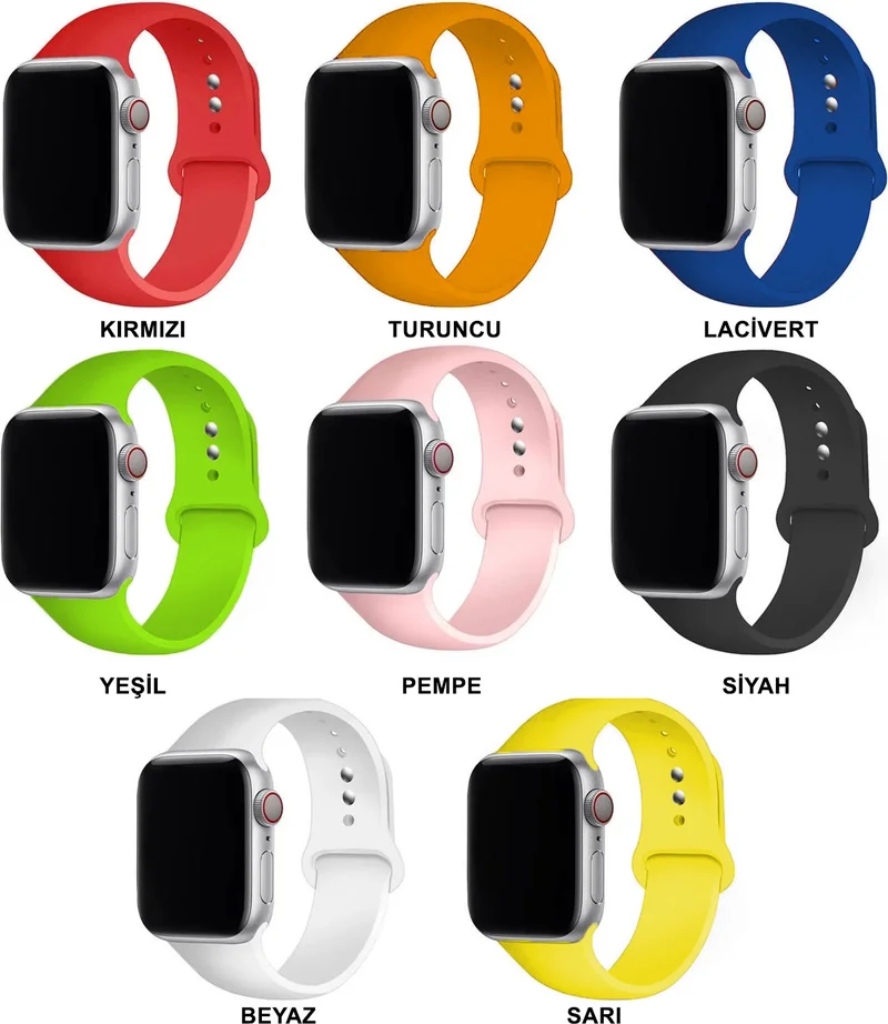 فورزاكاس Apple Watch Series 38-40-41 mm Silicone Band Strap - FC004