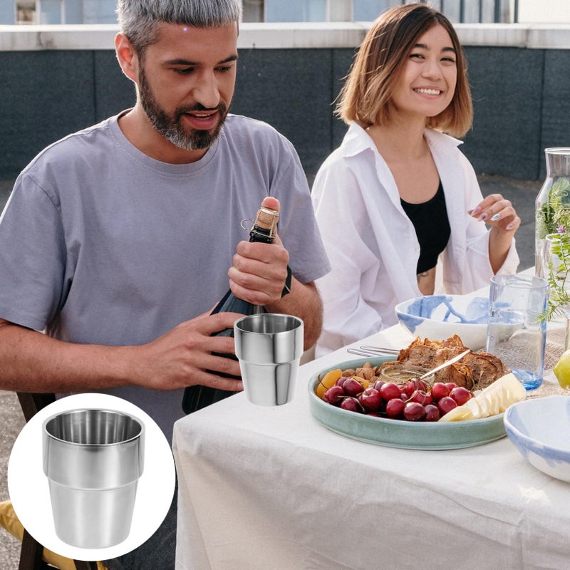 Insulated Stainless Steel Drinking Cup For Hot Cold Beverages Home Office Camping - Image 5