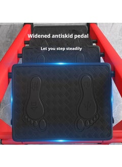 Y&D Multipurpose Step Ladder Folding Ladder With Anti-Slip Pedal Folding Step Stool Portable Lightweight Foldable Stepladder For Home Kitchen Library Office 4 Step  - Image 4