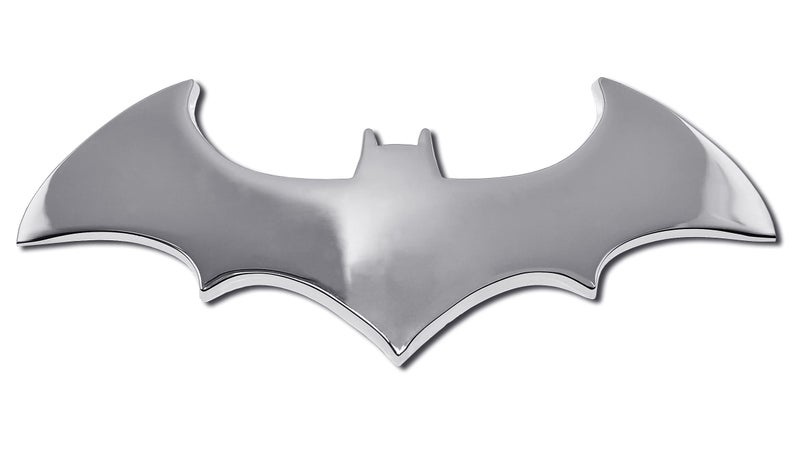 Elektroplate Officially Licensed DC Comics Batman Bat All Metal Chrome Emblem for Cars Trucks and All Auto  Universal Fit at 325 x 175  Weatherproof