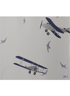 Süper Dekor Super Decor Halley Kids 26-1 Airplane and Bird Patterned Wallpaper 