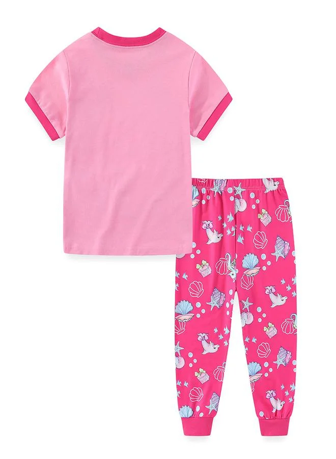 babyqlo Mermaid Dreams with Dolphin Friends Pajama Set