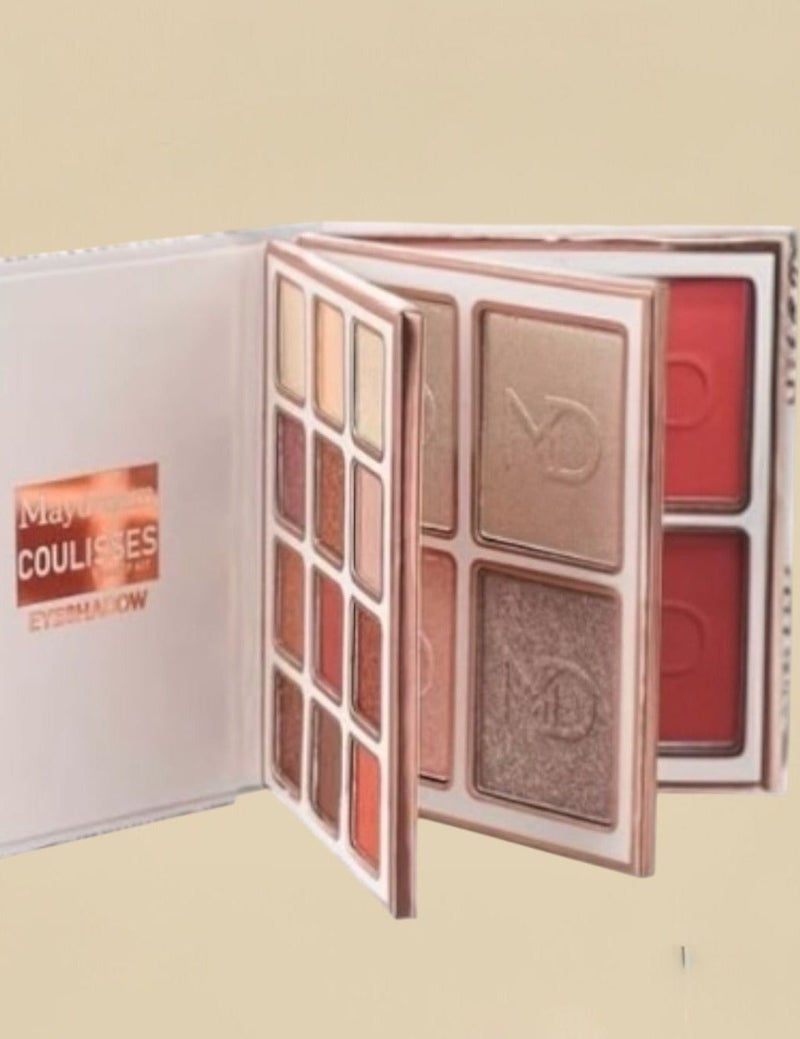 MAYDREAM COULISSES MAKEUP KIT EYESHADOW BLUSHER HIGHLIGHTER - Image 1