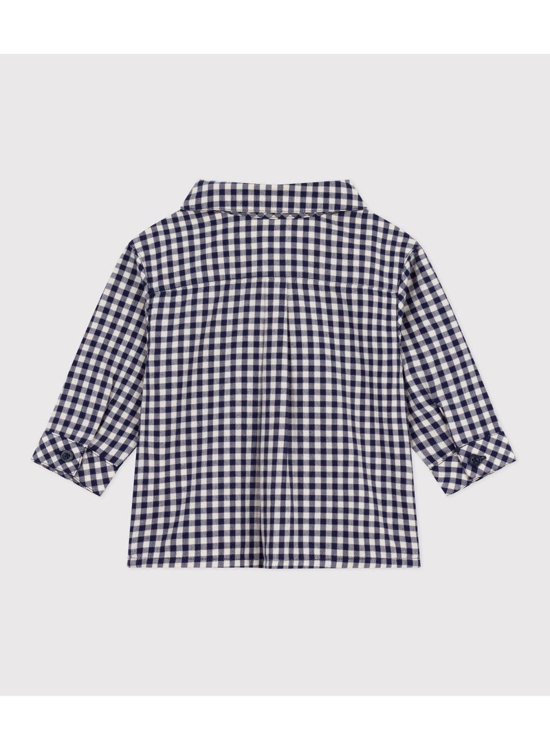 Petit Bateau Babies' checked flannel shirt - Image 2