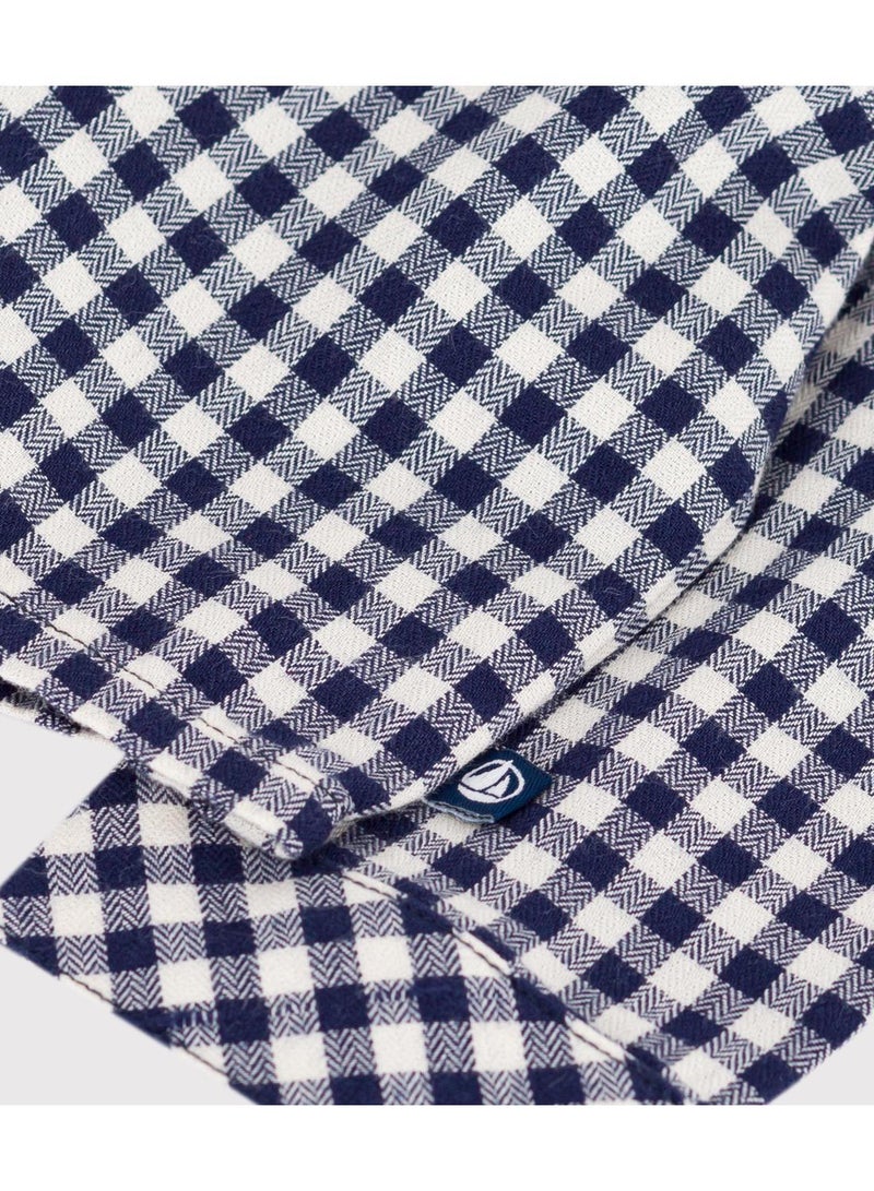 Petit Bateau Babies' checked flannel shirt - Image 3