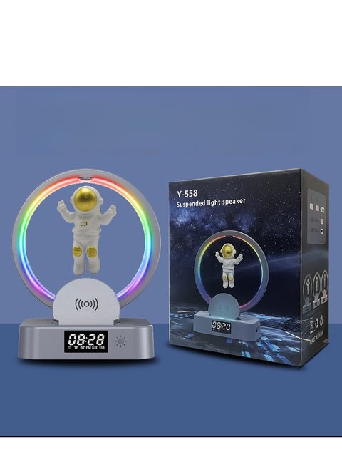 Maglev Astronaut Bluetooth Speaker Light Clock Astronaut Audio Computer Subwoofer Gift