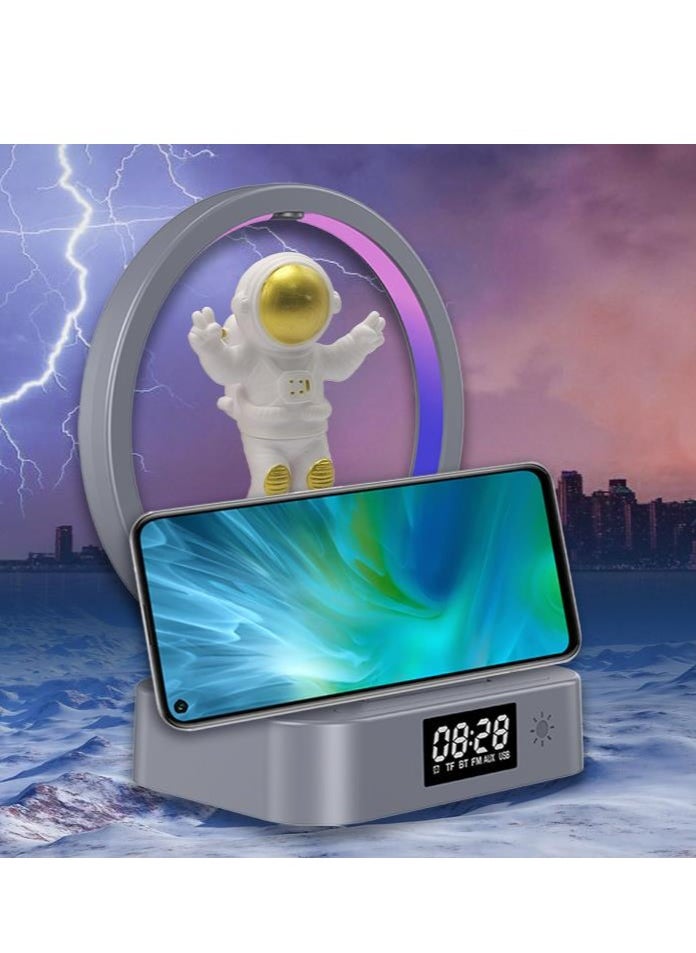 Maglev Astronaut Bluetooth Speaker Light Clock Astronaut Audio Computer Subwoofer Gift