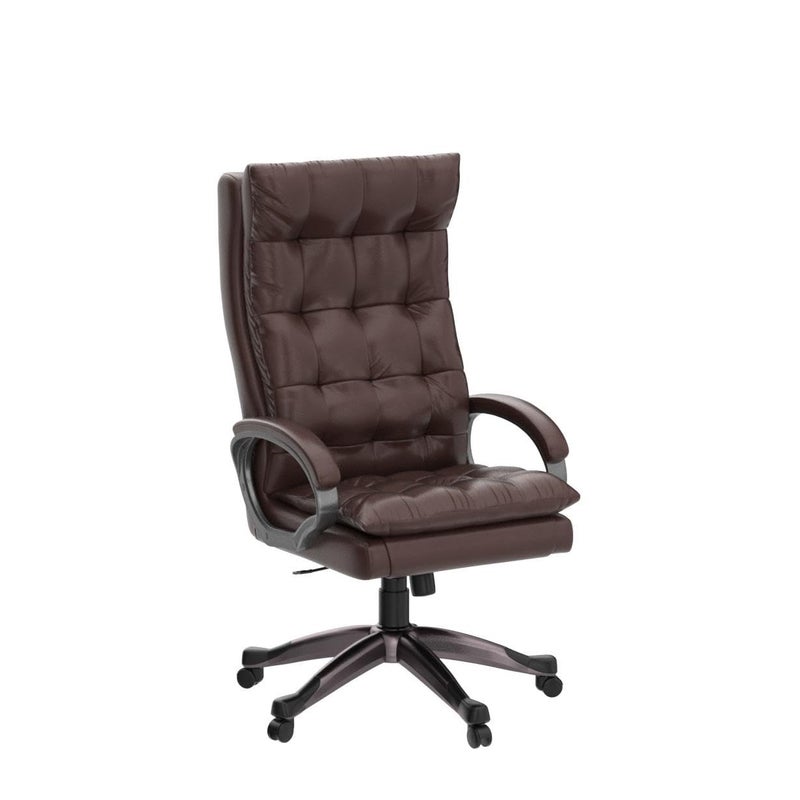 Rose ROSE Diana Leatherette Executive High Back Revolving Office Chair with Color Options Integrated Lumbar Support with Comfortable Seating 3 Years Warranty Brown  - Image 5