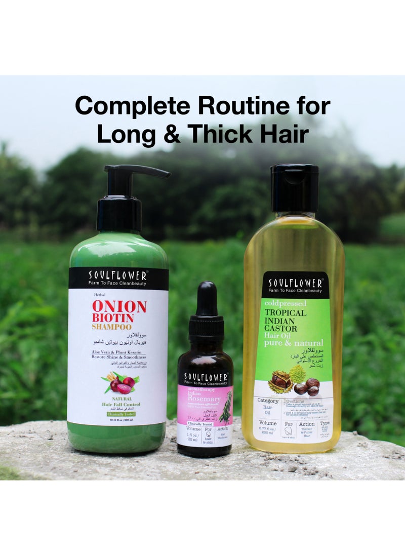 Soulflower Organic Castor Hair Oil For Thicker And Stronger Hair, Cold Pressed, Clinically Certified, Thick Eyebrows And Eyelashes, Moisturizing And Nourishing  - Image 5
