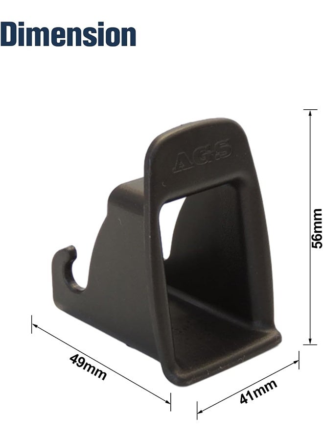 Interface Belt Latch Guide, 4 Pcs Car Seat Interface Buckle Fixed Guide Groove Car Seat Bracket Connector, Black - Image 5