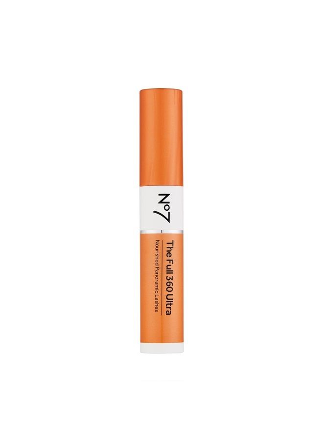 No7 The Full 360 Ultra Mascara - Black - Volumizing, Lash Lengthening Mascara with Shea Butter & Vitamin E - Curved Wand Applicator (10ml) - Image 1