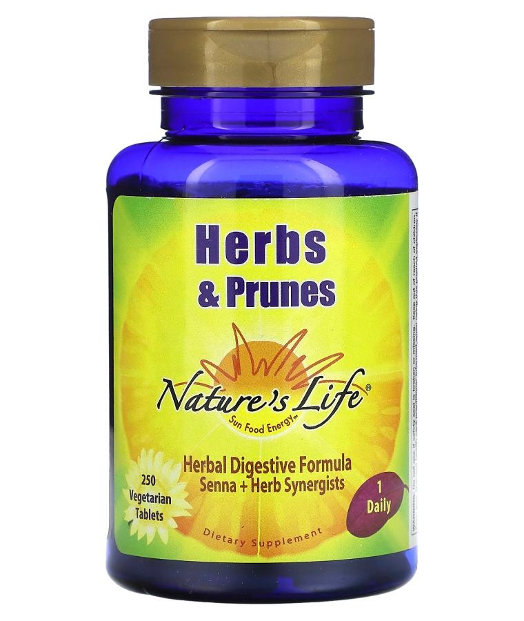 Nature's Life Herbs & Prunes 250 Vegetarian Tablets