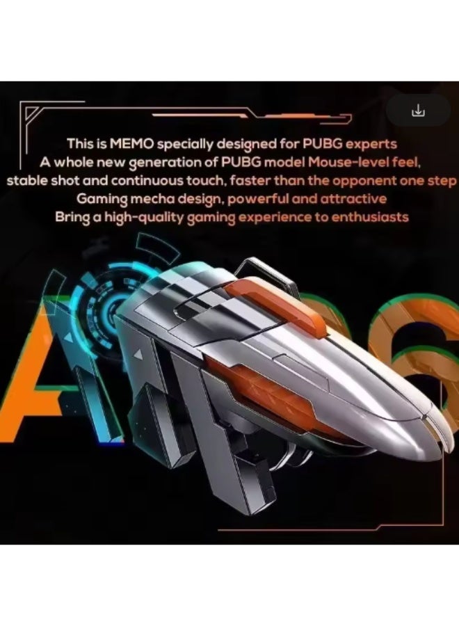 ميمو تريجر ببجي ميمو 6 اوتو AK06 ستة أصابع الهاتف المحمول ل IOS أندرويد PUBG أذرع التحكم في ألعاب الفيديو - Image 2