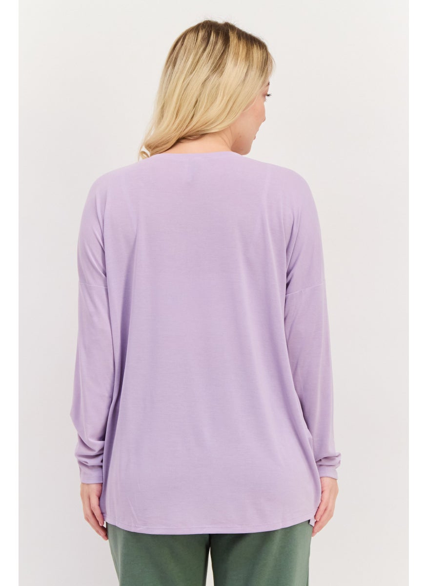 Women Sportswear Fit Long Sleeve Outdoor Top, Lavender - pzsku/Z528EE25AD2985293E8EFZ/45/_/1737642996/749f4f10-46e3-41ae-9b11-251f2d1bdc46