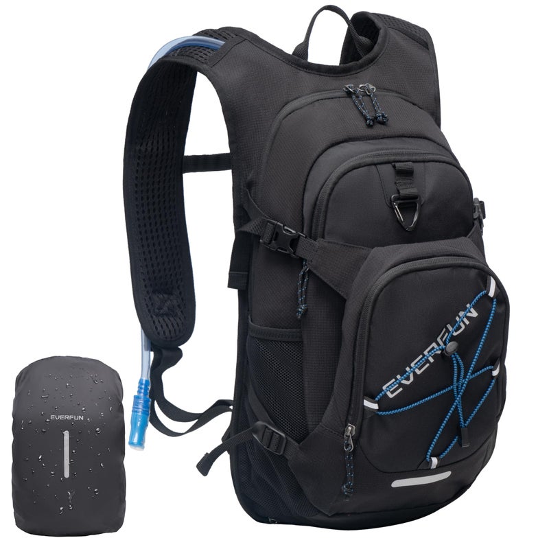 Everfun حقيبة ظهر EVERFUN للتروية 18 لتر مع كيس ماء 2 لتر وغطاء مطري، حقيبة ماء للتنزه للرجال والنساء، حقيبة تروية معزولة وخفيفة الوزن ليوم كامل للتنزه، ركوب الدراجات، الجري، والمهرجانات - Image 1