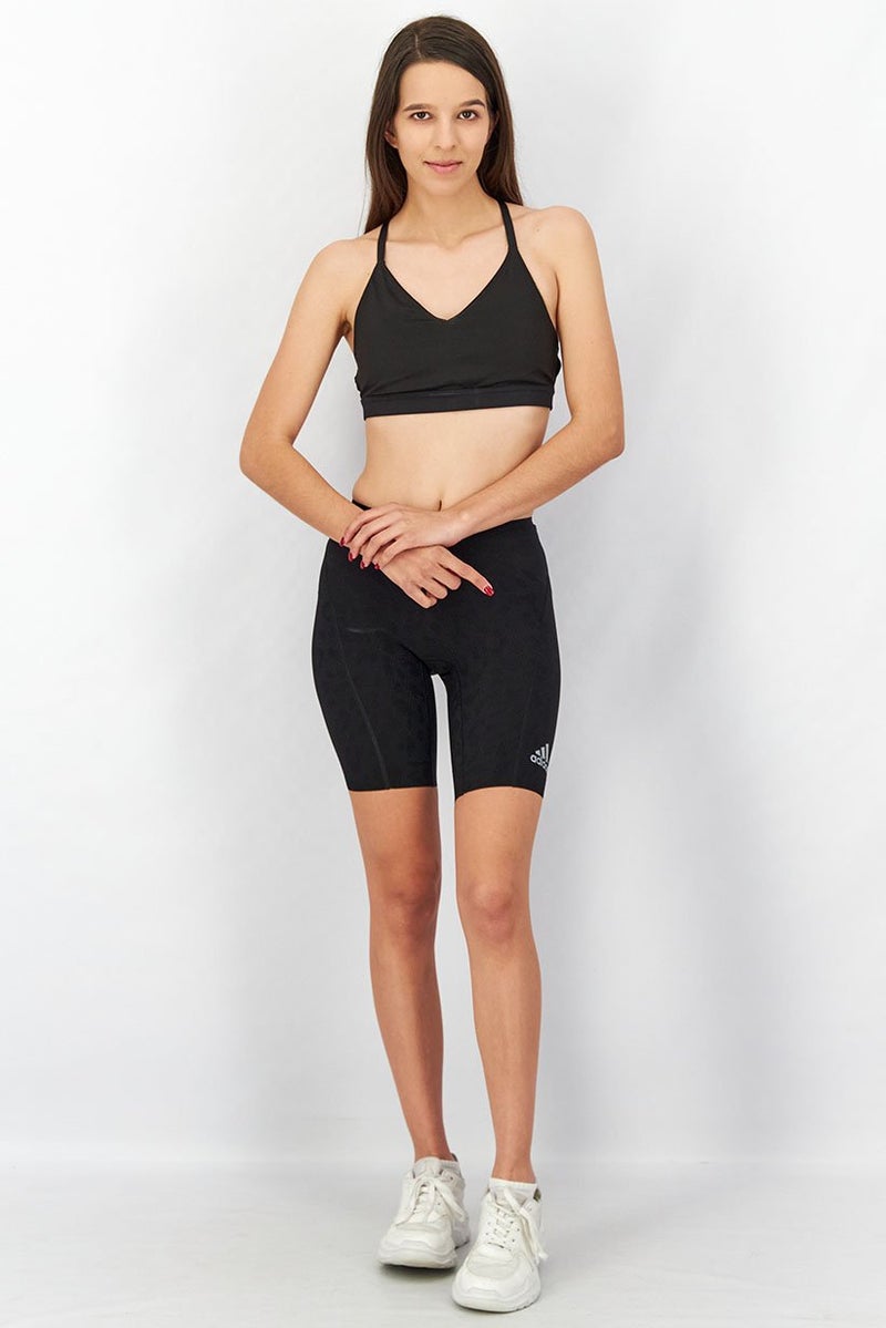 Adidas Women Sportwear Fit Training Tight  Shorts, Black  - Image 4